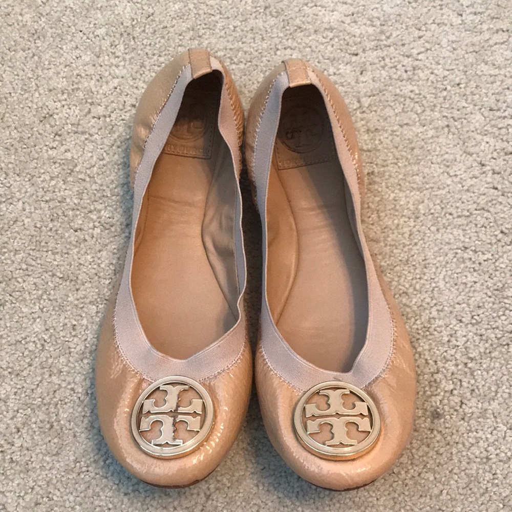 Tori Burch Caroline Elastic Flats, Size 9.5